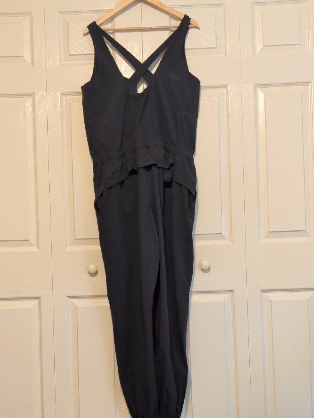 lululemon athletica Back In Time Black Sleeveless Zip-Front Utility Jumpsuit - Picture 8 of 10
